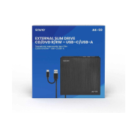 SAVIO DVD+/-RW ZEWNĘTRZNA USB-C i USB-A - 1467375 - zdjęcie 4